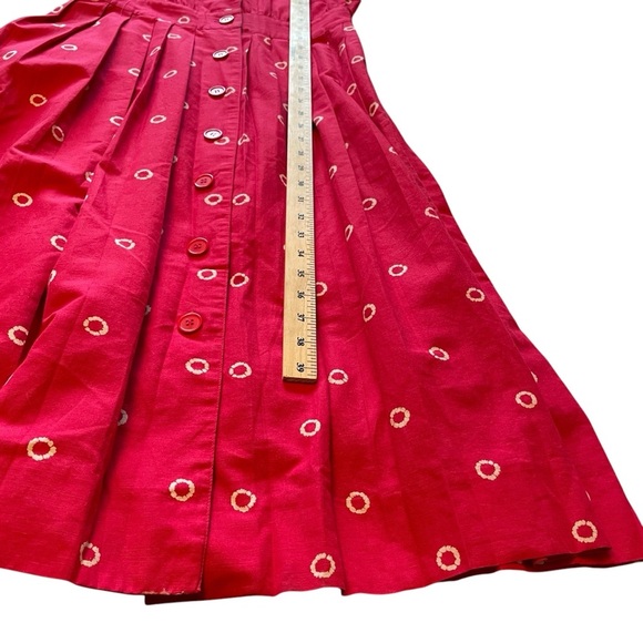 Vintage 1980’s Albert Nipon Executive Dress-Size Medium-Pleated-Button front - Picture 9 of 13